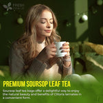 Load image into Gallery viewer, 40 Premium Soursop Graviola Leaf Tea Bags, 100% Natural and Pure from Soursop Leaves, Handmade, Made With Natural Materials-Corn Fiber Tea Bag, Sugar/Caffeine/Gluten Free, Hoja Guanabana Tea