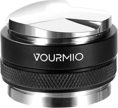 53mm Coffee Distributor and Tamper - Dual Head Coffee Leveler Compatible with Breville 54mm Portafilter, Depth Adjustable Espresso Hand Tampers, Barista Accessories