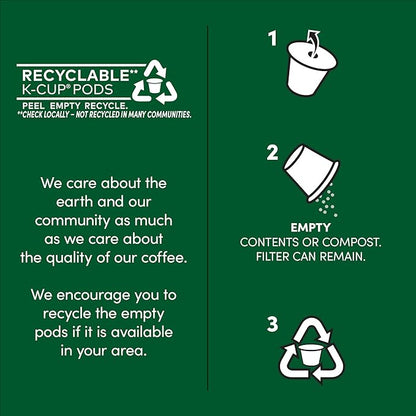 Tim Hortons Decaf, Medium Roast Coffee, Single-Serve K-Cup Pods Compatible with Keurig Brewers, 32ct K-Cups, Red