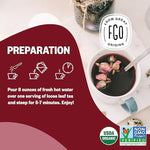 Load image into Gallery viewer, FGO Organic Hibiscus Flowers, Cut and Sifted, Loose Tea, 8oz Resealable Bag, Packaging May Vary (Pack of 1)