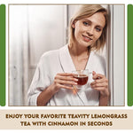 Load image into Gallery viewer, Teavity Organic Lemongrass and Cinnamon Tea Pods for Keurig - Naturally Decaffeinated Herbal Tea Blend (12 Pods)