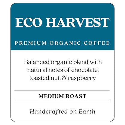 Copper Moon Medium Roast Whole Bean Coffee, Medium Roast, Eco Harvest Organic Blend, 2 Lb