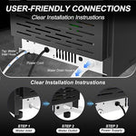 Load image into Gallery viewer, High-Efficiency Commercial Ice Maker: 100 lbs Daily Production, Stainless Steel Under Counter Ice Machine, 25 lbs Ice Storage Capacity, Dual Water Inlet, for Home Commercial Use