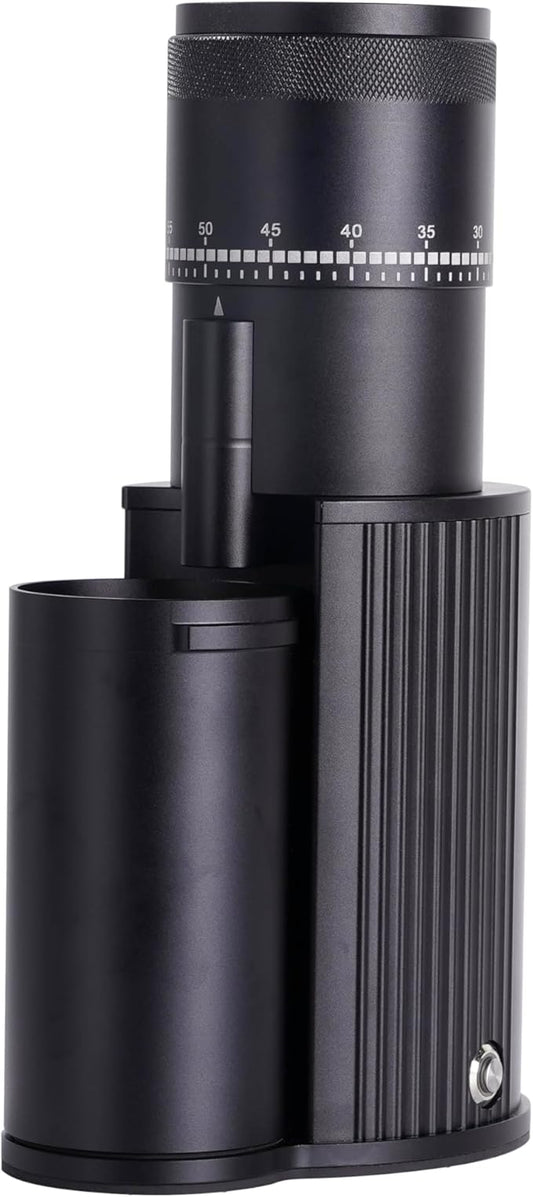 Burr Coffee Bean Grinder, Small Electric Coffee Grinder, Stainless Steel Conical Burr for Espresso, Drip, French Press, Black, Q4 BK