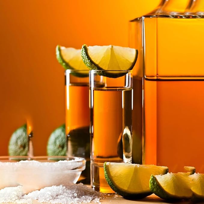 Ruckae 12 Pack 2oz Shot Glasses Set Clear Shot Glasses Bulk with Tray Heavy Base Cylinder Glass Shot Cups for Vodka Tequila Whiskey Liquor Cocktail