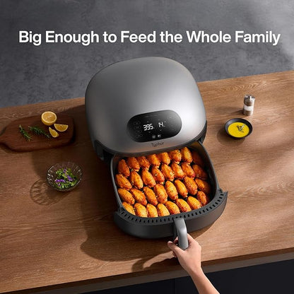 Dome 2 Air Fryer, Extra Large Airfryer with Superior Airflow, Self-cleaning Smart Digital Fryer with PFAS free Basket for Quick Easy Meals, Fits a 12" Pizza or 4-Slice Toast