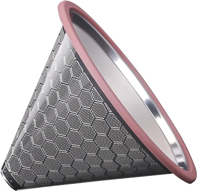 Compatible for Hario V60 & Chemex Pour Over Coffee Filters -MISETTO Reusable Stainless Steel - Best Coffee Maker and Bar Accessories