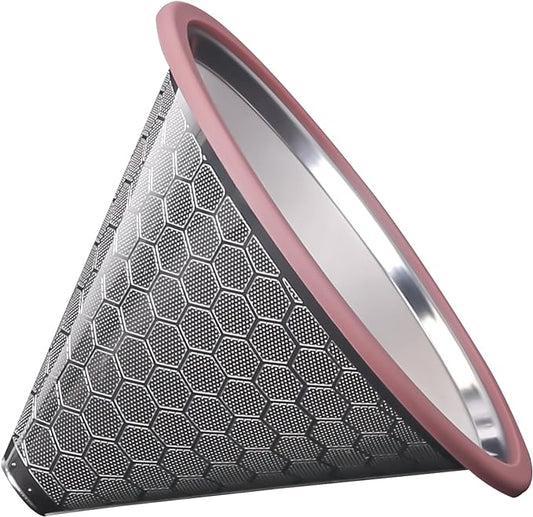 Compatible for Hario V60 & Chemex Pour Over Coffee Filters -MISETTO Reusable Stainless Steel - Best Coffee Maker and Bar Accessories