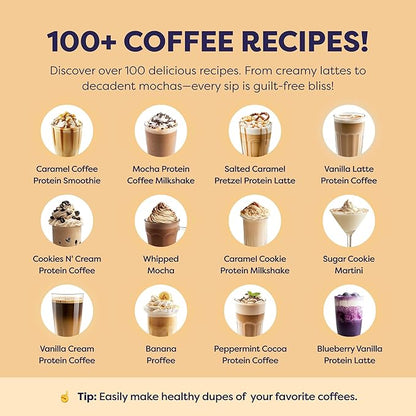 Cookie Dough Protein Iced Coffee - Premium Whey Protein & Instant Iced Coffees - 100% Natural Cold Brew Coffee - Zero Artificial Flavors & Sweeteners, 80 mg Caffeine Per Serving, 20 Servings