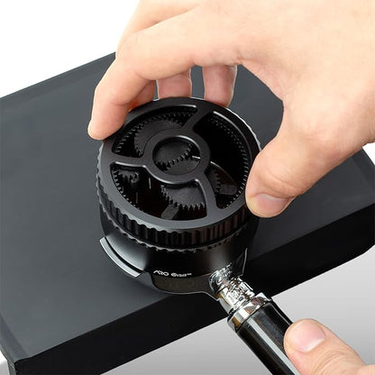 ARO Orbit PRO™ | Aluminum Spirographic WDT Tool | Mechanical Geared Spinning Distribution Tool for Home Baristas and Professional Cafés | Compatible with Breville 54mm Portafilters