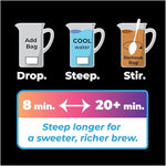 Load image into Gallery viewer, Cane Brew Sweet Tea – Southern Black Iced Teas, Family Size – No Boil, Zero Mess – Cold Brew for Home, Camping, RV, or Travel, 16 Half Gallon Bags