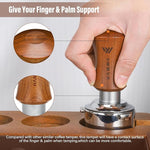 Load image into Gallery viewer, V5 Espresso Tamper, 53.3MM 2 Spring-Loaded Calibrated Tamper with Stainless Steel Ripple Base, Walnut Wooden-Handle Tamper Compatible with Breville 54mm Portafilter