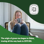 Load image into Gallery viewer, FGO Organic Green Tea, 20 Count Eco-Conscious Tea Bags, Caffeinated, Resealable Pouch, Packaging May Vary (Pack of 1)