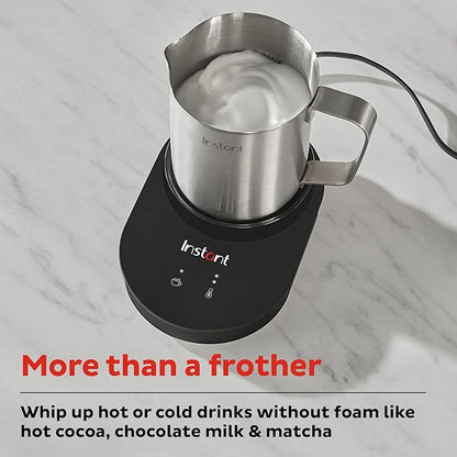 Instant Pot Instant MagicFroth 9-in-1 Electric Milk Steamer and Frother, 17oz Stainless Steel Pitcher, Hot and Cold Foam Maker and Milk Warmer for Lattes, Cappuccinos, Macchiato