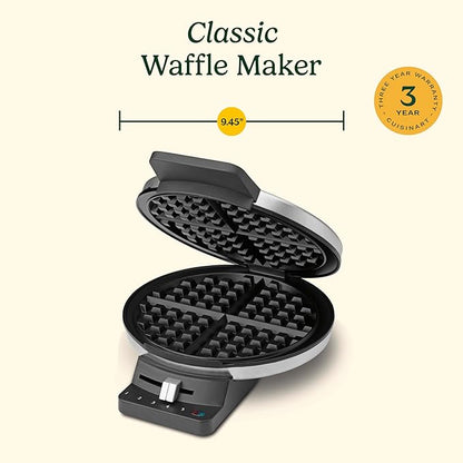 Cuisinart Round Classic Waffle Maker, Brushed Stainless, WMR-CANAS
