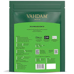 Load image into Gallery viewer, VAHDAM, Decaf Himalayan Green Tea Bags (100 Pyramid Tea Bags) Caffeine Free, Gluten Free | High Grown Decaf Green Tea | Resealable Ziplock Pouch | Pyramid Tea Bags