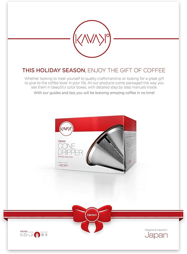 Reusable Metal Coffee Filter with Double-layer Stainless Steel, Coffee Dripper, Compatible with Chemex, Hario V60 emex, Hario and Other Carafes, Paperless Coffee Filter for Sustainable Brewing