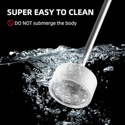 Bincoo Performance Milk Foamer - Dual Speed, Waterproof, Stainless Steel, Ultra Fast Handheld Drink Mixer - Create Barista Microfoam in 40 Seconds for Latte, Cappuccino & Coffee at Home (Black)