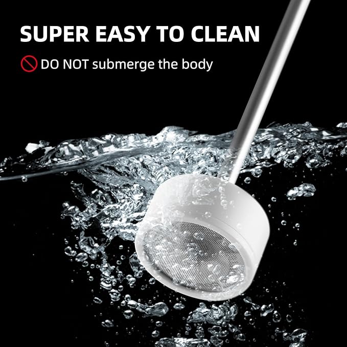 Bincoo Performance Milk Foamer - Dual Speed, Waterproof, Stainless Steel, Ultra Fast Handheld Drink Mixer - Create Barista Microfoam in 40 Seconds for Latte, Cappuccino & Coffee at Home (Black)