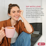 Load image into Gallery viewer, FreshDrinkUS, Premium Collagen Herbal Tea – 30 Tea Bags | Cinnamon Stick, Hibiscus, Dandelion Root, Moringa Leaves, Rose Hip, Ginger, Fennel Seed, Boswellia | Caffeine-Free, Natural Flavorful Blend