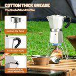 Load image into Gallery viewer, 12 Cup Aluminum Espresso Stovetop Moka Pot Express Coffee Maker Percolator Italian Classic Mocha Coffee Machine for Italian and Cuban Cafe Brewing for Home &amp; Camping 600ml 20oz