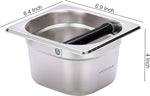 Load image into Gallery viewer, Coffee Knock Box Stainless Steel, Apexstone Espresso Knock Box Stainless Steel, Knock Box for Espresso Coffee Grounds, Knock Box Small