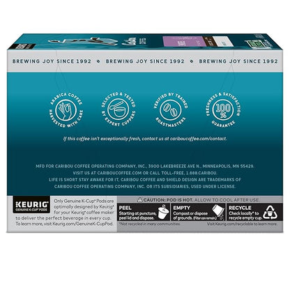 Caribou S’mores Cabin Coffee, Single Serve Keurig K-Cup Pods, Medium Roast Coffee, 60 Count (6 Packs of 10)
