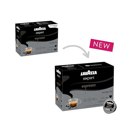 Lavazza Expert Espresso Ristretto Capsules, Extra Dark Roast, Arabica and Robusta Blend, Compatible with Lavazza Classy Machines (36 Capsules)