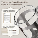 Load image into Gallery viewer, Veken French Press Coffee Maker 34oz 1 L, Heat Resistant Thickened Borosilicate Glass, No Plastic Touching Cafe, Stainless Steel Brewer,Cold Brew Cafetera Teapot for Kitchen Travel Camping,Dark Pewter