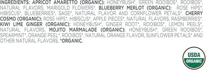 Tea Forte Herbal Retreat Premium Tea Presentation Box Tea Gift Sampler, 20 Count, 2 of Each Variety Individually Wrapped Handcrafted Pyramid Infuser Bags