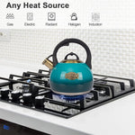 Load image into Gallery viewer, Tea Kettle Stovetop Whistling Kettle Teapot, Food Grade Stainless Steel Teakettle for Stove Top with Heat Proof Ergonomic Handle, 3.1 Quart Tea Pot