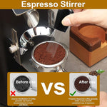 Load image into Gallery viewer, 51mm Espresso Accessories,Wdt Tool espresso,Dosing Funnel And Coffee Puck Screen,Coffee Distributor,barista kit,0.4mm Stainless Steel 12pin Espresso Stirrer,With Additional 12 Replacement needles.
