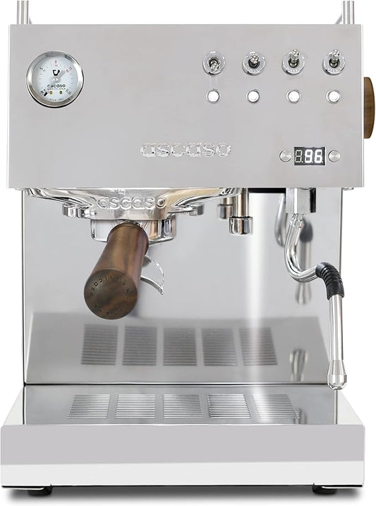Ascaso Steel DUO Espresso Machine | PID | Programmable | Volumetric Controls | Dual Thermoblock | 120V | (Stainless Steel)