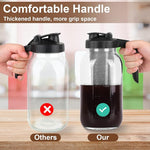 Load image into Gallery viewer, Cold Brew Coffee Maker Pitcher,32 Oz Glass Mason Jar Pitcher with V-shaped Pour Spout Handle Lid,Stainless Steel Filter for Iced Coffee,Iced tea,Breast Milk,Fruit Drinks,lemonade-Black