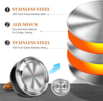 Load image into Gallery viewer, Whistling Teapot, 2.6 Qt 304 Food Grade Stainless Steel Tea Kettle with Heat-resistant Handle, Durable, not Rust，One-button Switch(BLack）