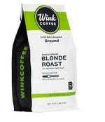 Load image into Gallery viewer, Wink Blonde Roast Ground Coffee, Large 2.2 Pound Bag, 100% Arabica Coffee Beans, Single Origin Colombian, Smooth, Light, and Complex
