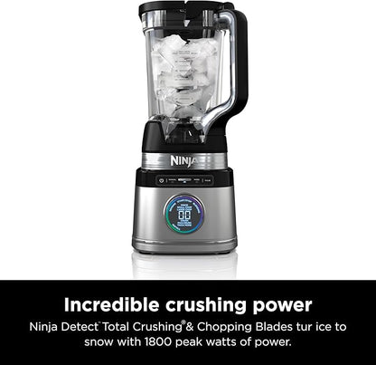 Ninja TB201 Detect Power Blender Pro, BlendSense Technology, For Smoothies, Shakes & More, 1800 Peak Watts, 72 oz. Pitcher, Blender, Black
