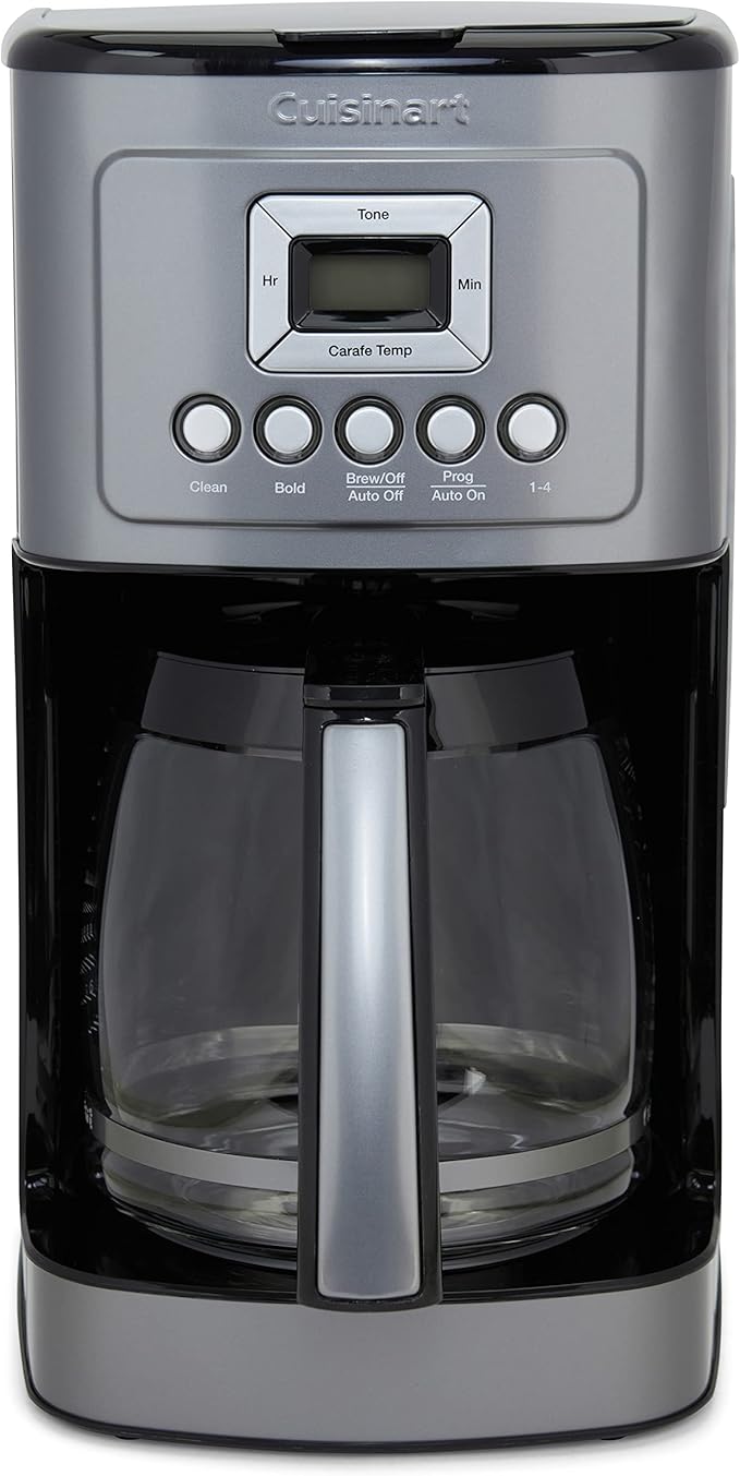 Cuisinart Coffee Maker, 14-Cup Glass Carafe, Fully Automatic for Brew Strength Control & 1-4 Cup Setting, Stainless Steel, DCC-3200GMP1, Gunmetal