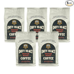 Load image into Gallery viewer, Duty to Act Medium Roast Ground Coffee, 2 lbs (Pack of 5)