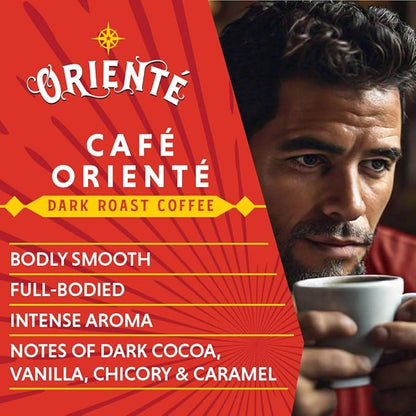 Oriente Cuban Coffee Roasters Dark Roast Instant Coffee - 20 ct, Authentic Cuban Style, 100% Arabica Coffee - Hot or Iced Coffee