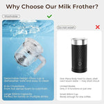 Load image into Gallery viewer, Electric Milk Frother, 6 in 1 Milk Steamer,17oz Automatic Warm and Cold Foam Maker for Coffee,Latte, Cappuccino, Macchiato, Hot Chocolate (White)