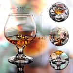 Load image into Gallery viewer, Shot Glasses - 6pc Set, 8.8oz Clear Cute Glass Snifters Perfect for Tasting Brandy