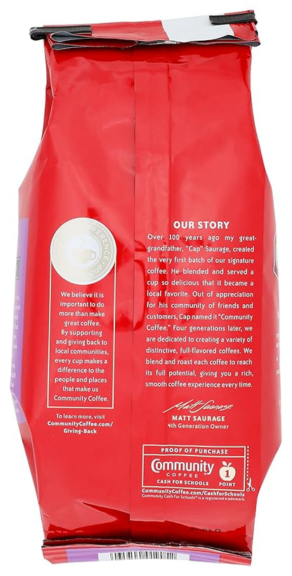 Community Coffee French Roast, Ground Coffee, Extra Dark Roast, 12 Ounce Bag (Pack of 1)