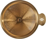 Load image into Gallery viewer, ATHIA Golden Reusable Coffee Filter, Stainless Steel Pour Over Dripper with Laser-etched Mesh Cone, Eco-friendly Paperless Design, Fits Most Mugs, Carafes &amp; Hario Brewers (Golden, Flower Carving)