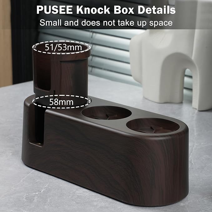 PUSEE Espresso Tamping Station, Espresso Organizer Station Fit for 51/54/58mm Espresso Accessories, Plastic Espresso Station Coffee Tamper Station, Multifunctional Coffee Tools Organzier (3 in 1)