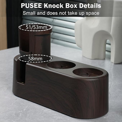 PUSEE Espresso Tamping Station, Espresso Organizer Station Fit for 51/54/58mm Espresso Accessories, Plastic Espresso Station Coffee Tamper Station, Multifunctional Coffee Tools Organzier (3 in 1)