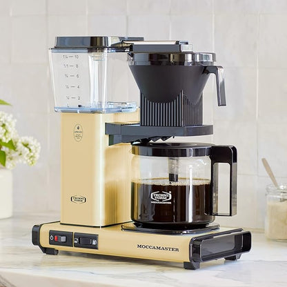 Technivorm Moccamaster 53927 KBGV 10-Cup Coffee Maker Butter Yellow, 40 Ounce, 1.25l