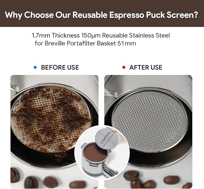 Espresso Accessories Kit 51mm Tamper: Espresso Tamper Set, Coffee Tamper Espresso Tools with WDT Tool, Puck Screen, Dosing Funnel | Espresso Kit Espresso Machine Accessories Fit 51mm Portafilters