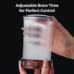 Load image into Gallery viewer, Adjustable Flow Cold Brew Coffee Maker, 450ml Glass Ice Drip Tower with Control Valve &amp; 500-Mesh Stainless Steel Filter for Smooth, Low-Acid Cold Brew Iced Coffee at Home (Translucent Amber)