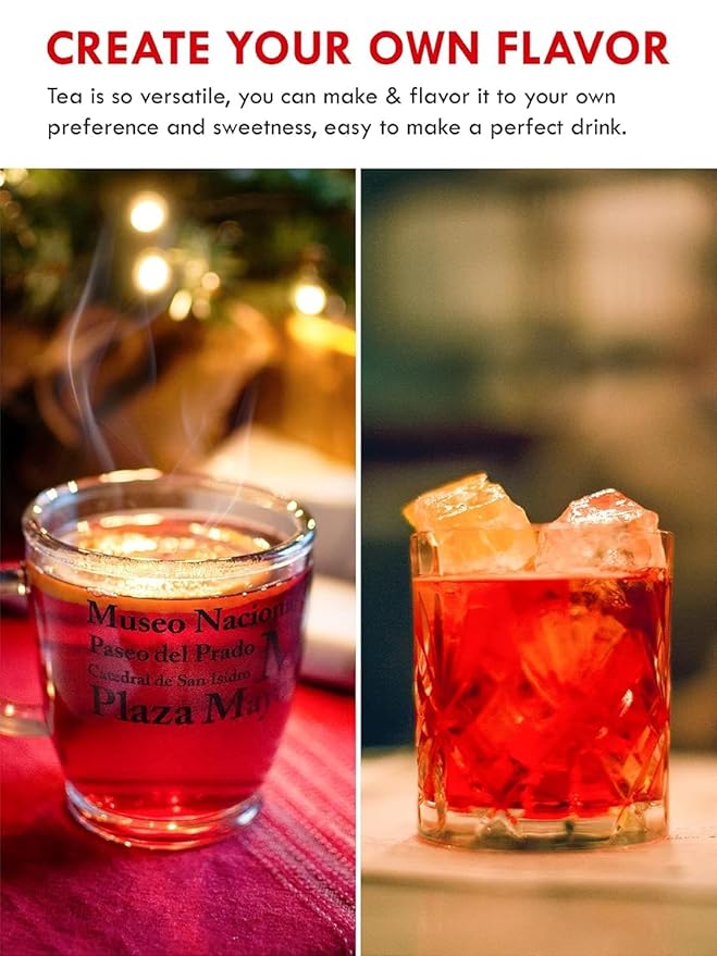 TeeLux Decaf Vanilla Black Tea Bags, Decaffeinated Black Tea Blended with Vanilla, 100 Count